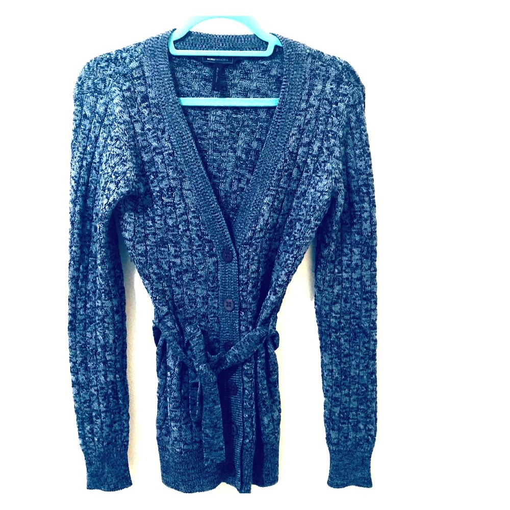 BCBG Eitina Tie Waist Long Cardigan